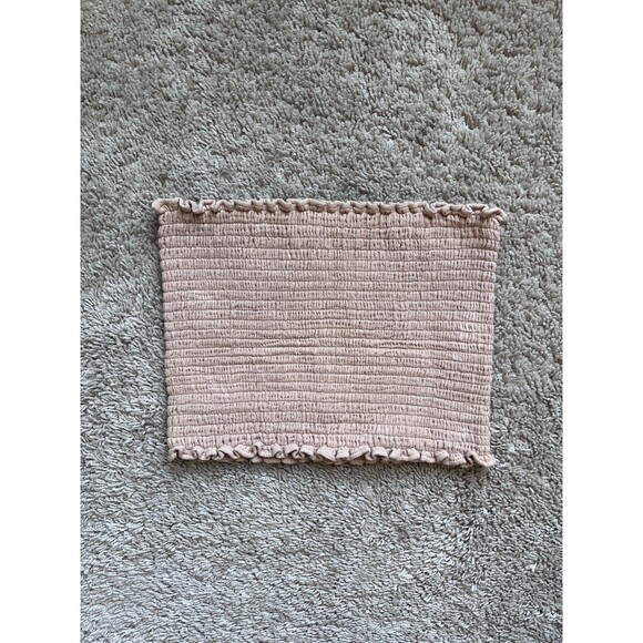 Tops - SABLYN Sarai Smocked Tube Top in Beige Size MEDIUM